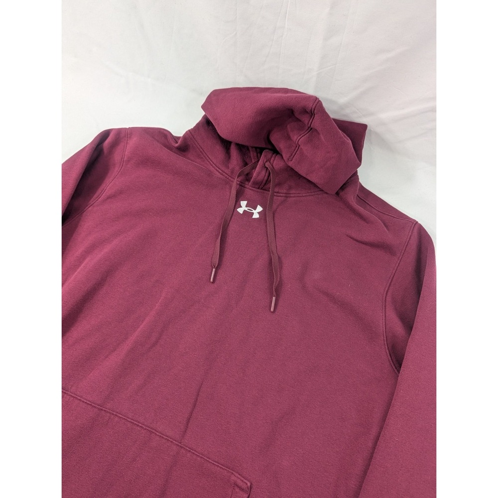 Under Armour Hoodie‎ Mens 2XL Maroon ColdGear Loose Pullover Athletic Sweatshirt